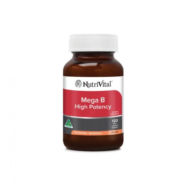 NutriVital - Mega B High Potency 120 tabs