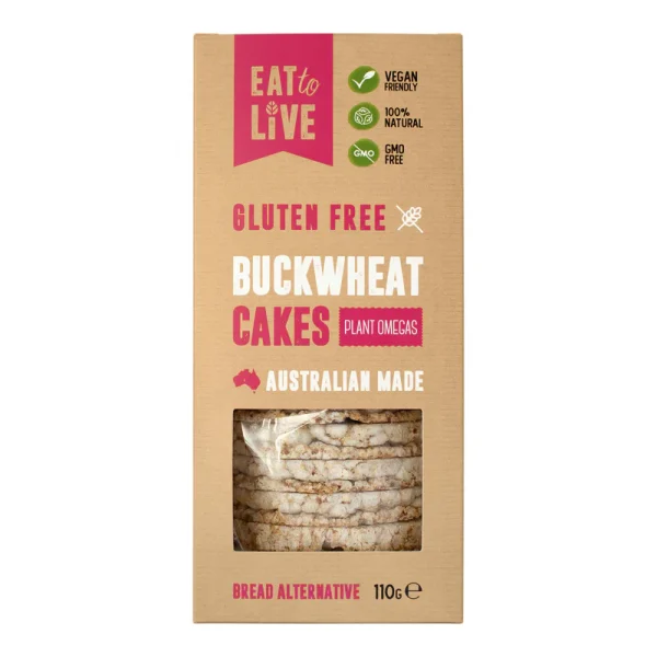 Eat To Live - Buckwheat Cakes with Plant Omegas 110g