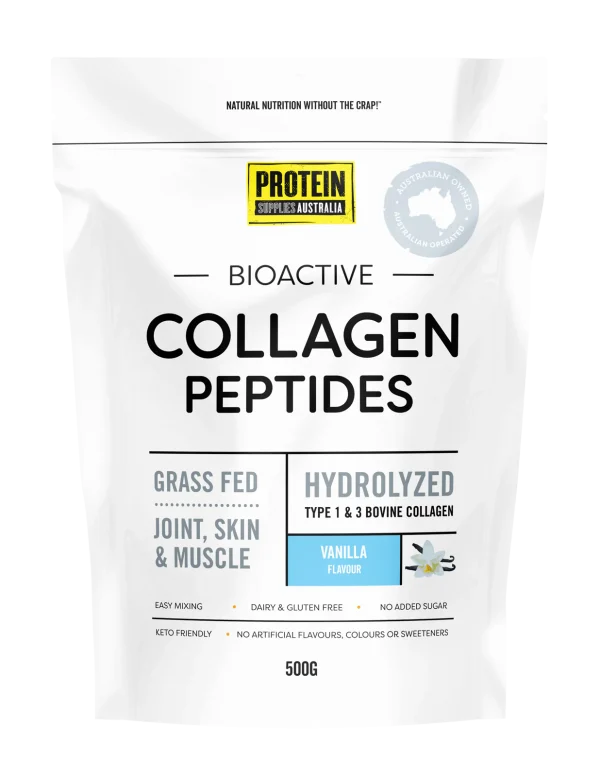 Protein Supplies Australia - Bioactive Collagen Peptides Vanilla 500g