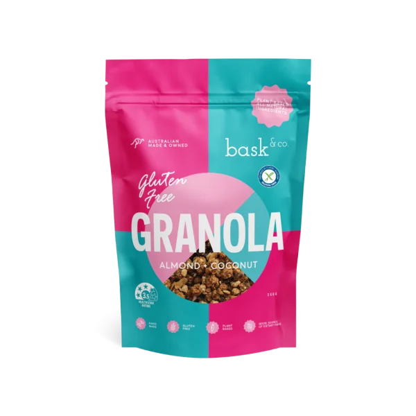 Baske & Co - Gluten Free Granola Almond & Coconut 250g