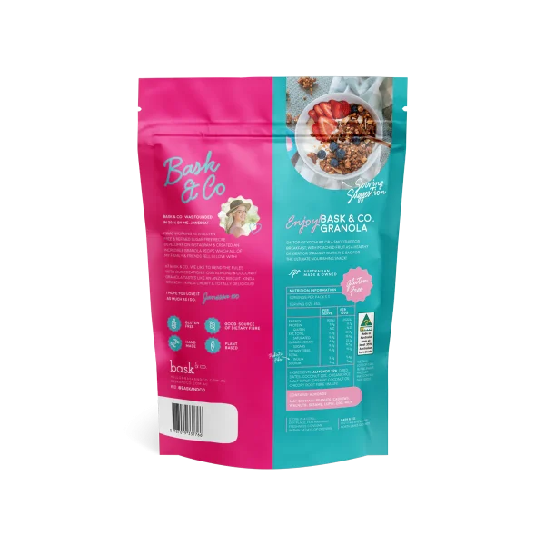 Baske & Co - Gluten Free Granola Almond & Coconut 250g - Image 2